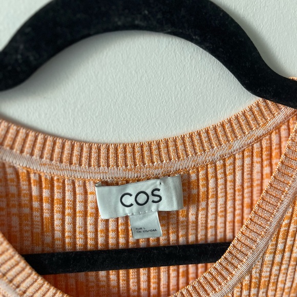 COS Tangerine Ribbed Tank Top - Picture 6 of 10